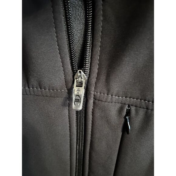 Champion men's soft shell full zip jacket black XL mid weight fleece lined - Picture 5 of 8